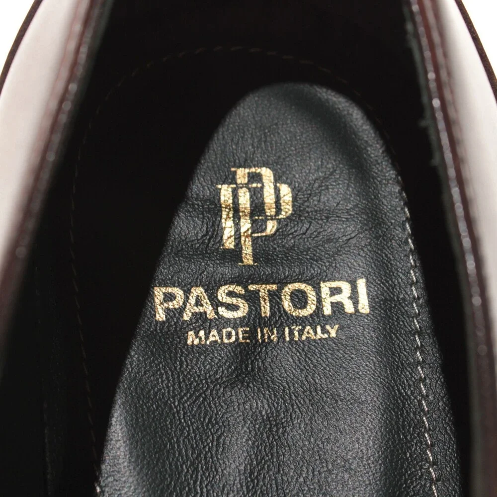 Pastori NWB Single Monk Strap Dress Shoes Size 10.5 US in Brown Leather